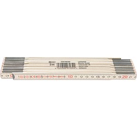 Connex Wooden Folding Ruler - 3 Metre Length - Metric Scale - Elastic & Stable - Distinctive Double Scale - For Home, Hobby & Workshop / Ruler / Measuring Tool / COX700300