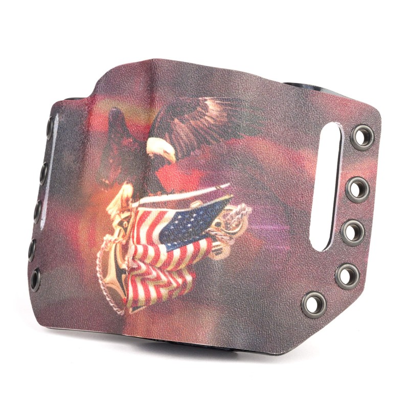 Infused Kydex USA Eagle On Flag OWB Holster (Left-Hand, for
