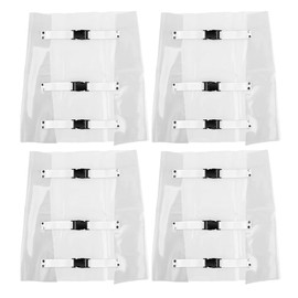 Chair Foot Cover Pad, 4Pcs Plastic Washable Clinic Unit Chair Toe Cover Sleeve