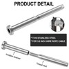 BLIKA 20 Pack 3/16" Invisible Cable Railing Kits 4x4, T316