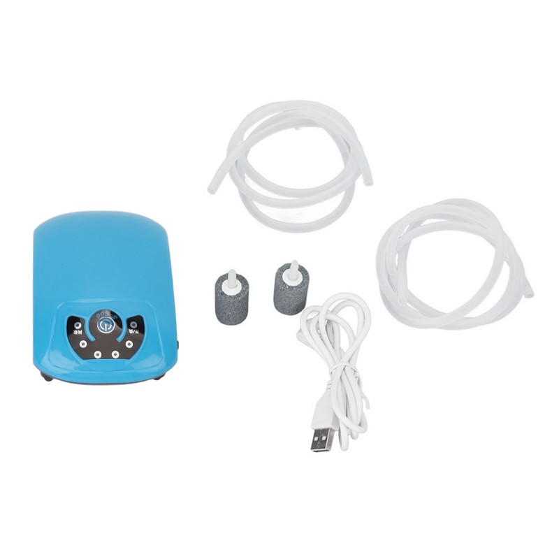 Aquarium Air Pump Quiet Dual Outlet Fish Tank Oxygen Pump