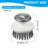 PATIKIL 2.7" x 2.5" Dish Brush with Handle, 2Pcs Ergonomic