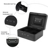Small Security Lock Box with Coin Tray Metal Material with
