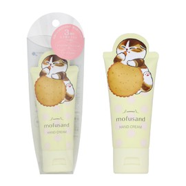 SHOBIDO MD46884 Mofusand Die-Cut Cosmetic Series Hand Cream, Yellow Geranium & Rose Scent, Mofusand