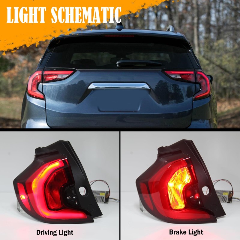JSKAPA Left Tail Light Assembly Compatible with 2018 2019 2020