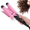 3 Barrel Curling Iron Wand Adjustable Hair Curler Waver Crimper