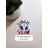 Fig Tree Works Turn Up The Volume Sticker
