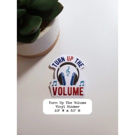 Fig Tree Works Turn Up The Volume Sticker