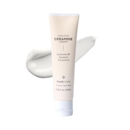 Crema de ceramida healmize, 1.06 fl oz, hidratante facial | Ceramida NP al 5% con escualano, vitamina E, karité y manteca de cacao; cuidado facial no graso para piel seca y sensible