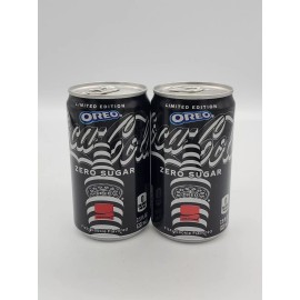 Coca-Cola 2 New Full 2024 Limited Edition OREO Coca-Cola Oreo Coke Mini Cans Zero Sugar