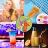 100pcs Straws Tapioca Straws 25*1.1cm Disposable Straws Plastic Straws Milk