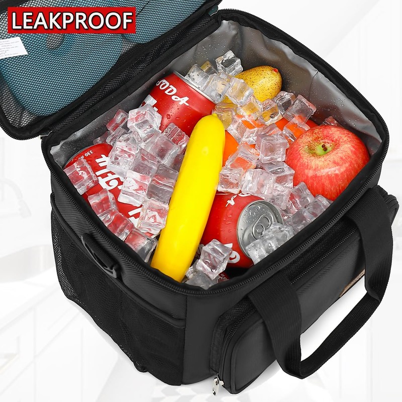 FlowFly Insulated Lunch Bag Adult Lunch Box Large Cooler Tote