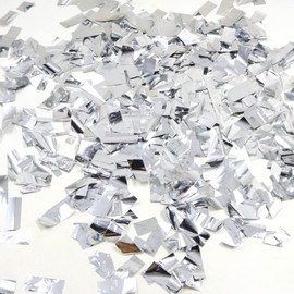 Modixun Silver Metallic Confetti, 250Grams Rectangle, Glamour Theme, Aluminium Material, Wedding, Graduation, Birthday, Gender Reveal, New Year Occasion