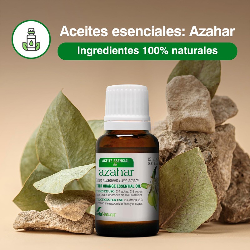 Soria Natural, Olio essenziale di fiori d'arancio, Arancia amara, 15