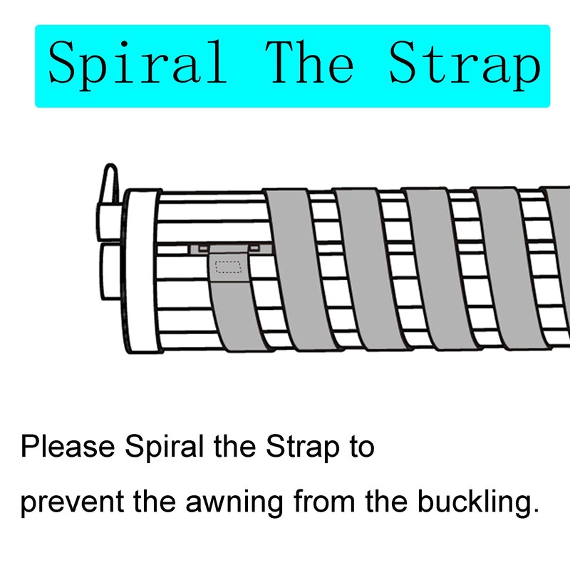 YYST 95" Patio Awning Pull Strap W/SS Pin RV Pull