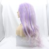Angle Lucky Long Wavy Rainbow Wig Purple Green Pink Blonde
