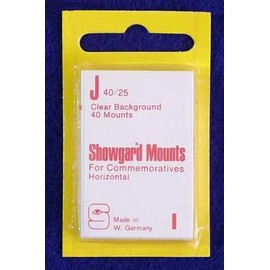 Showgard Pre-Cut Clear Stamp Mounts Size J40/25