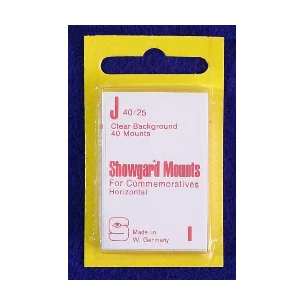 Showgard Pre-Cut Clear Stamp Mounts Size J40/25