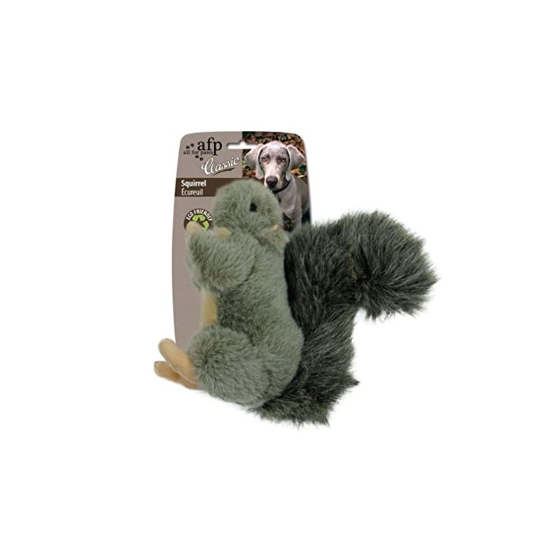 All For Paws Classic Squirrel Dog Plush Toy, Large, 3.95