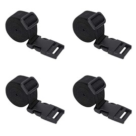 Pack of 4 Travel Suitcase Straps, Luggage Strap with Adjustable Buckles, Packing Strap, Strong and Durable, for Lashing Luggage, Travel Straps (25 mm)