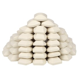 Leship Ceramic Briquettes Replacement for Turbo, Nexgrill Gas Grills, Gas Grill Briquettes Replacement for Lava Rocks, 100-Piece, 2 x 2 inches