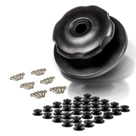 30 Round Buttons with Screws - Tarpaulin Buttons - Perfect for Attaching Trailer Nets and Tarpaulins