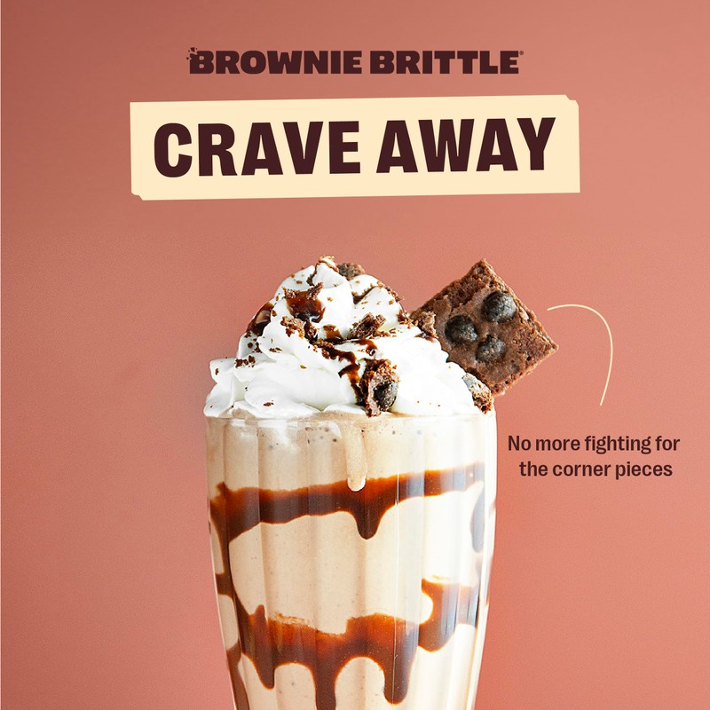 Brownie Brittle – Salted Caramel Thin and Crispy Sweet Snacks