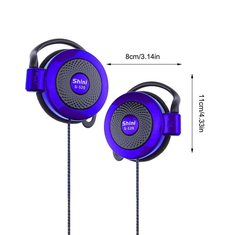 Ear Clip Headphones Wired - 3.5mm Ear Hook Stereo Earbuds,MP4