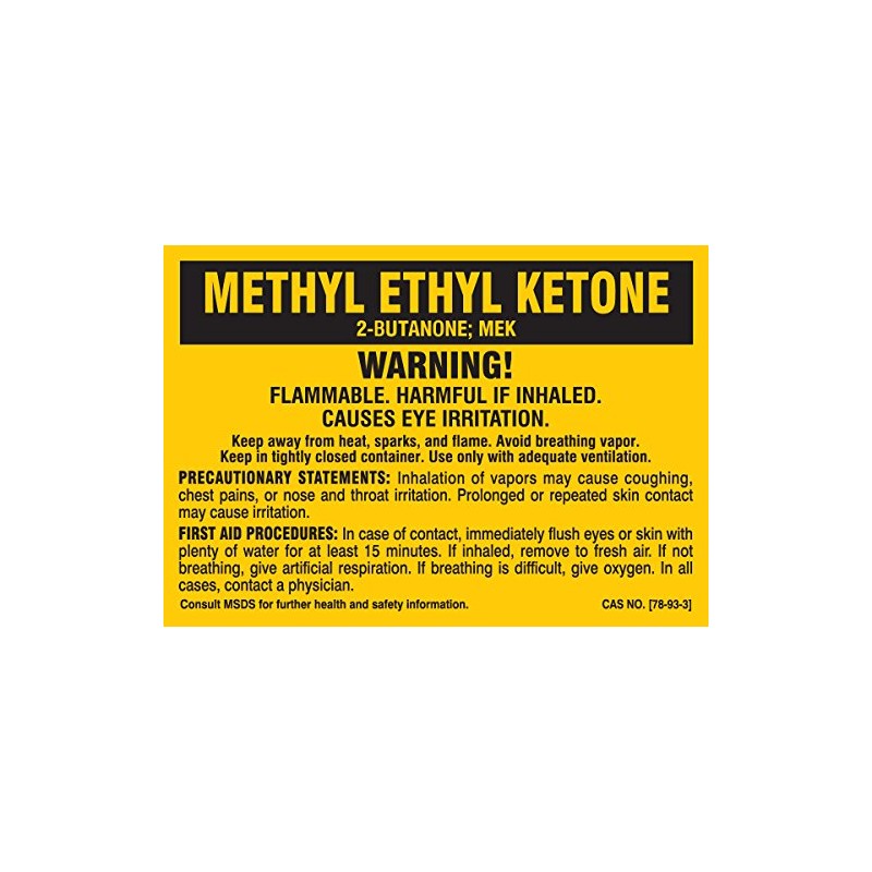 Brady Chemical, Biohazard and Hazardous Material Labels, Self-Sticking, Black On