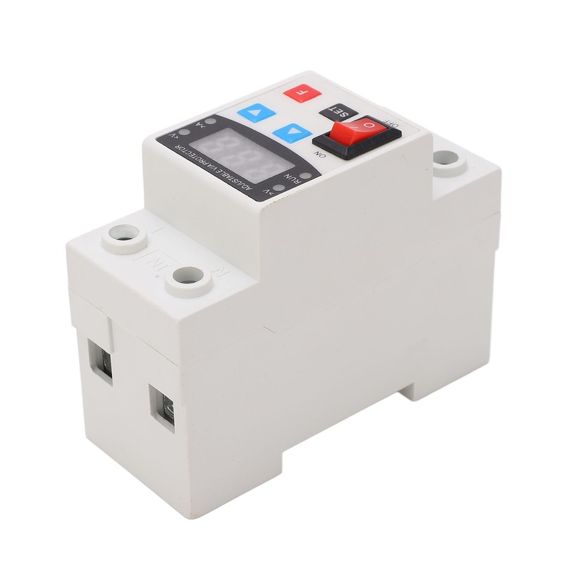 Over Under Voltage Protective Device Adjustable Auto Reset Protector 240V‑300V