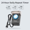TiFFCOFiO Outdoor Heavy Duty Mechanical Timer Outlet Waterproof, 15 Minutes