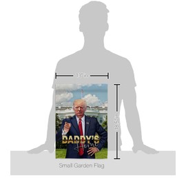 Daddy's Home Trump Won Flag 2 Pcs Pack Wall Hanging Decor Home Porch 47th President Poster MAGA Decorations Make America Great Again Banner Republican Gifts Made in USA