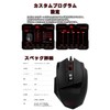 RED SAMURAI Gaming Mouse Wired Mouse 16400dpi 1000Hz 18pcs Program