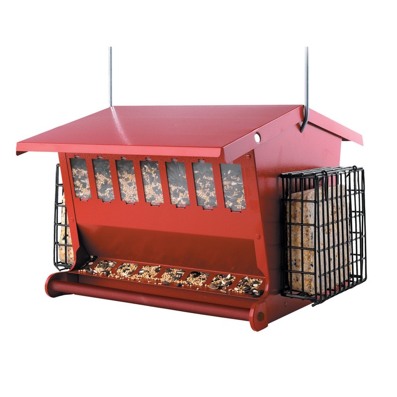 Audubon Seeds 'n More Metal Hopper Bird Feeder Model 7452R