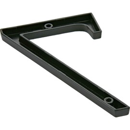 Distinctions 843147 Black Flush-Mount 4-Inch House Number 7