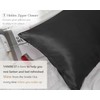 YANIBEST Vegan Silk Pillowcase for Hair and Skin, Standard Queen