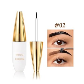 Erinde Tinte para Cejas de Pelado Fácil, Efecto Tatuaje Duradero, Impermeable y a Prueba de Sudor, Aplicador de Precisión, Acabado Mate, Color Natural que No Mancha la Piel,2#
