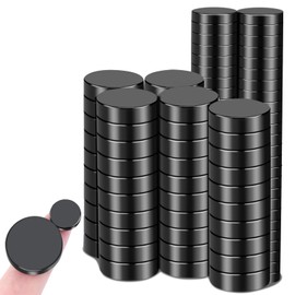 MIN CI Small Magnets Strong, 2 Sizes, Black, Mini Magnets, Pack of 50, 10 x 3 mm, Round Magnets for Magnetic Board, Fridge Magnets, Magnet for Whiteboard, Pin Board, Board Magnets