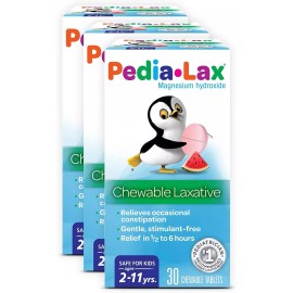 Pedia-Lax Pedia Lax Laxative Chewable Tablets Watermelon Flavor 90 Count for Kids