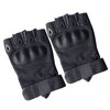 2PCS Half Finger Hard Knuckle Gloves Breathable Wear Resistant Combat