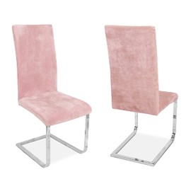 BEAUTEX Chair Covers, Elasticated Stretch Fabric Bi-Elastic Covers, Various Designs and Colours, Set of 2