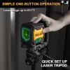 PREXISO Laser Level with 47 Inch Tripod IP54 65Ft Cross