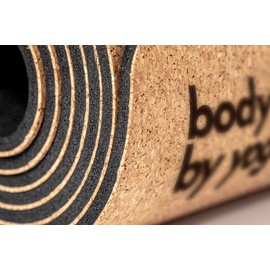 Luxury Cork Yoga Mat - Non Slip, Soft, Sweat Resistant. Thicker, Longer, and Wider for More Comfort and Support. Tough Enough for Hot Yoga. Optional Built-in Pose Alignment Lines (80" x 26" x 6.5mm)