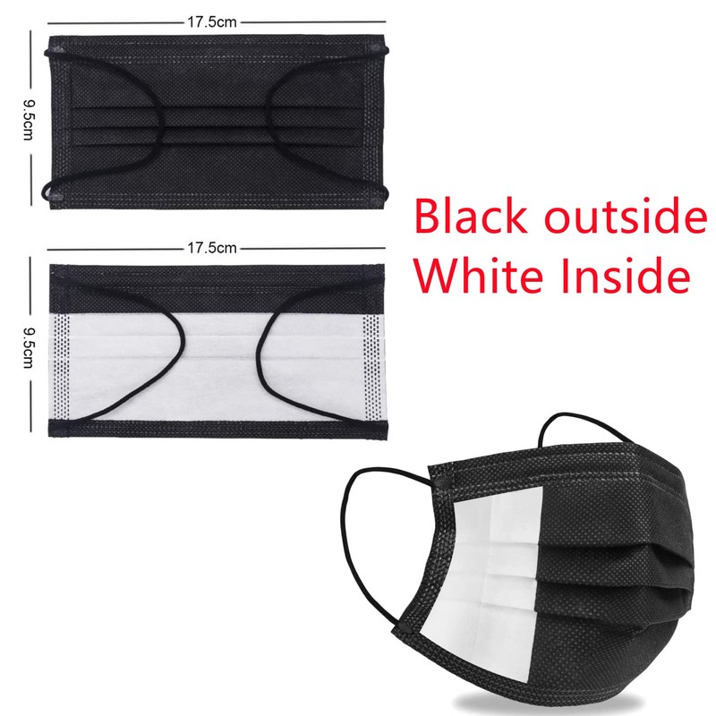 Disposable 50 Pack Face Mask 3 Ply Filter Protection, 50