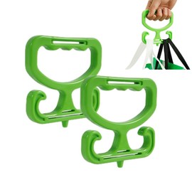 2 Pack Grocery Bag Carrier, Plastic Grocery Bag Holder, Holds Up to 100lbs, Comfortable Grip handle for Carrying Shopping Bags, Grocery Bags, Buckets, Saves Effort