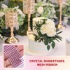 PATIKIL 1.5"x10 Yards Crystal Rhinestones Mesh Ribbon, 4mm Diamond Ribbon