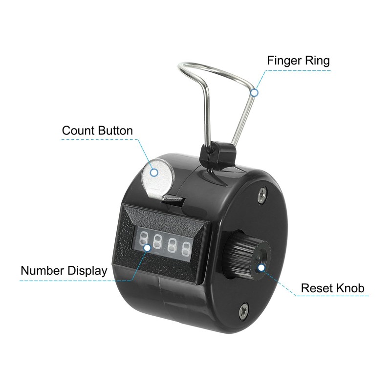 PATIKIL Clicker Counter, 3 Pack Handheld Tally Counter Mechanical 4-Digit
