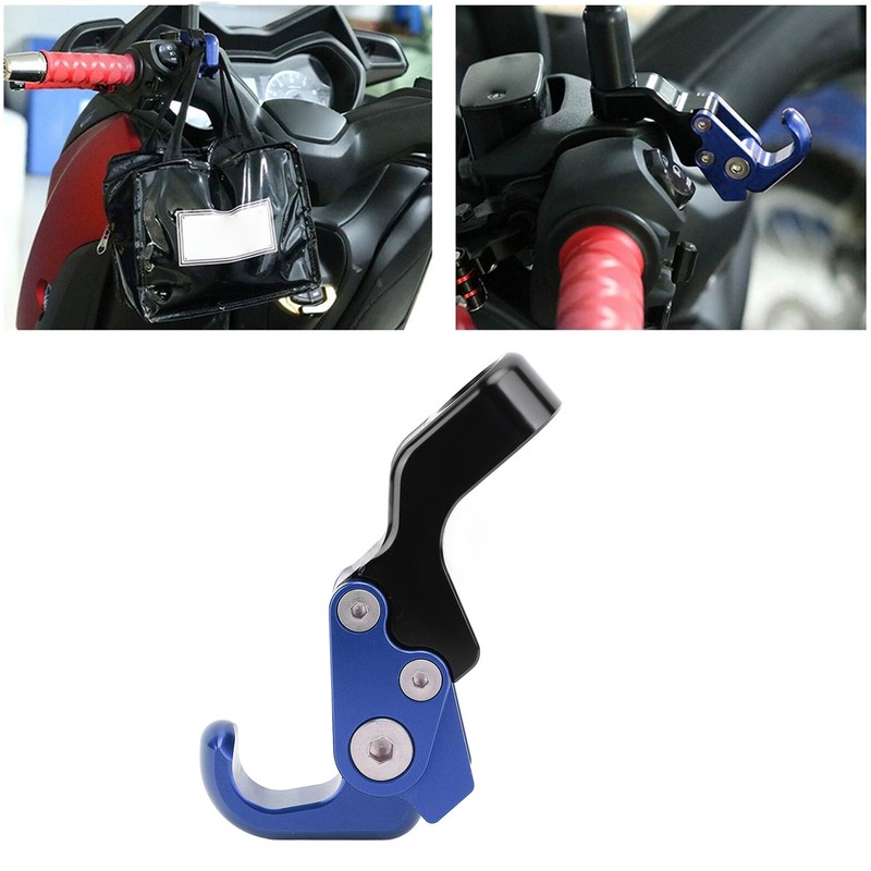 Motorcycle Luggage Bag Hook Hanger 10.5mm Aluminum Alloy Versatile Secure