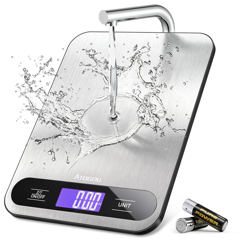 Atogou Food Scale, 33lb/ 15kg Digital Kitchen Scale with Full
