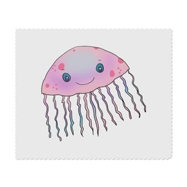 2 x 'Cute Jelly Fish' Microfibre Lens/Glasses Cleaning Cloths (LC00027639)